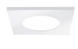 ELCO Lighting ERT22SQW Reflector Baffle & Flexa™ Trims Accessories for 2" LED Elm™ Downlights, White Square Trim Finish