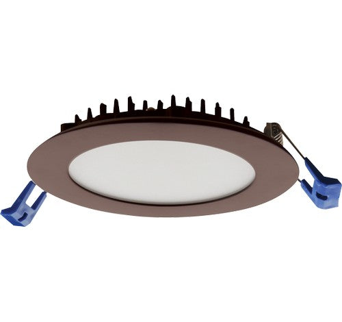 ELCO Lighting ERT41230BZ 12W 4" Ultra Slim LED High Lumen Round Panel Light 3000K, 750lm Bronze