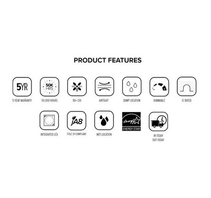 ELCO Lighting ERT41DX30W 12W 4" Commercial Ultra Slim LED High Lumen Round White Panel Light 3000K, 750lm