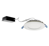 ELCO Lighting ERT41DX40W 12W 4" Commercial Ultra Slim LED High Lumen Round White Panel Light 4000K, 800lm