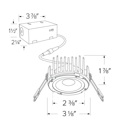 Elco Lighting ERT4L10CT5 4" LED Round Elm™ Downlight with 5-CCT Switch, Lumens 1000 lm, Color Temperature 2700K-5000K