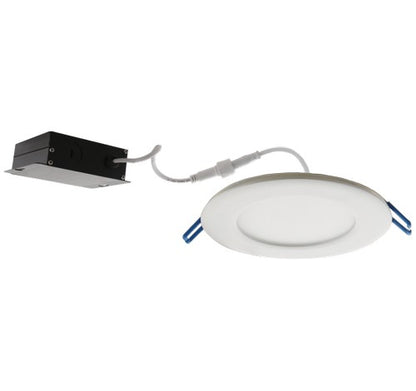 ELCO Lighting ERT61140N 12W 6" Ultra Slim LED Round Panel Light Nickel 4000K, 800lm