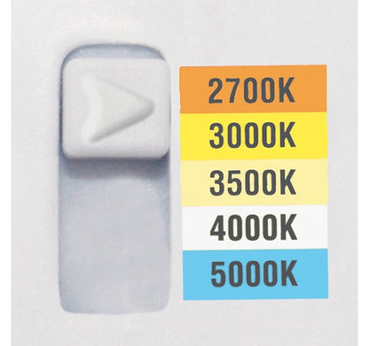 ELCO Lighting ERT611CT5W 12W 6" Ultra Slim LED Round Panel Light with 5-CCT Switch 700lm