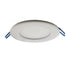 ELCO Lighting ERT61230W 15W 6" ultra slim round white LED panel light with blue installation clips.