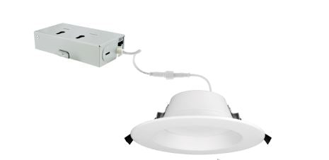 ELCO Lighting ERT615CT5W 6 Inch LED 120V Round Reflector Insert with 5-CCT Switch White Finish 2700K, 3000K, 3500K, 4000K, 5000K   900 lm