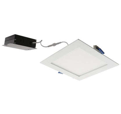 ELCO Lighting ERT66140W 12W 6" Ultra Slim LED Square Panel Light White 4000K, 800lm