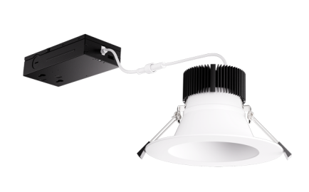 Elco Lighting ERT685CT5DH 6" LED High Lumen Round Reflector Insert with 5-CCT Switch & 5-Lumen Switch, Color Temperature 2700K-5000K, All Haze
