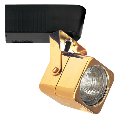 Elco Lighting ET132G Electronic Low Voltage Mini Soft Square Track Fixture, Gold Finish
