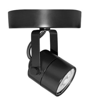 Elco Lighting ET1728B Line Voltage GU10 Monopoint Fixture, All Black Finish