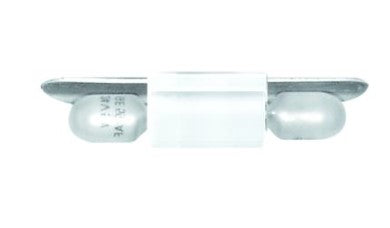 Elco Lighting ET2102W Miniature Track Lights Double Wedge Base Socket, All White Finish
