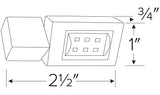 Elco Lighting ET2191W Miniature LED Mini Track Fixtures, All White