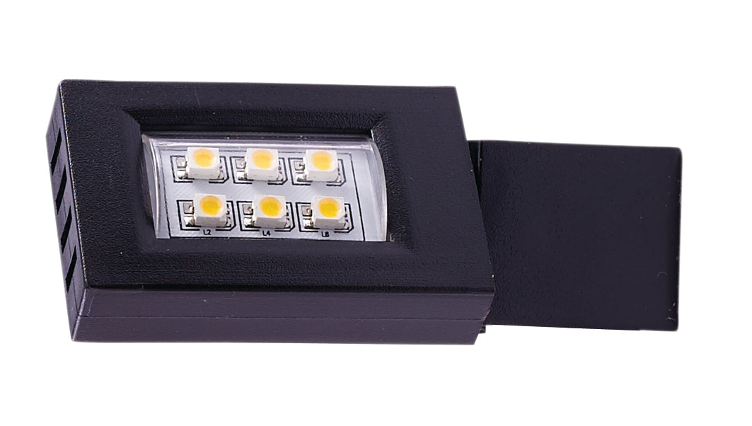 Elco Lighting ET2192B Miniature LED Mini Track Fixtures, All Black