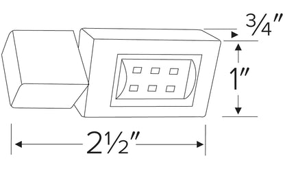 Elco Lighting ET2194W Miniature LED Mini Track Fixtures, Color Temperature 6000K, Lumens 120lm, All White