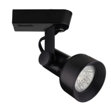 Elco Lighting ET531B Electronic Low Voltage Step Cylinder Track Fixture, Black Finish