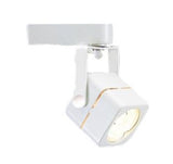 Elco Lighting ET532W Electronic Low Voltage Soft Square Track Fixture, White Finish