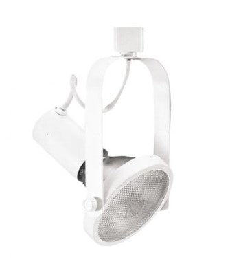 Elco Lighting ET631W 120V Line Voltage Gimbal Ring Track Fixture, All White Finish