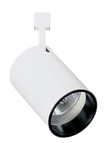 Elco Lighting ET635WW 120V Line Voltage Flat Back Cylinder Track Fixture, All White Finish