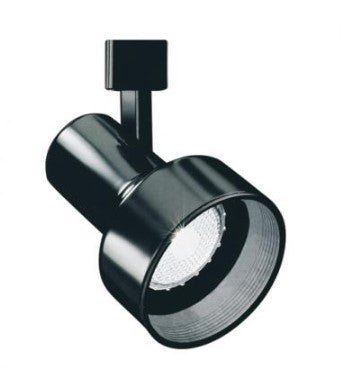 Elco Lighting ET636B 120V Line Voltage Step Cylinder Track Fixture, All Black Finish