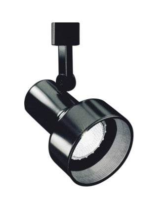 Elco Lighting ET637B 120V Line Voltage Step Cylinder Track Fixture, All Black Finish