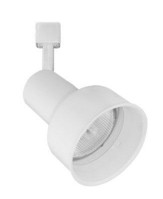 Elco Lighting ET637WW 120V Line Voltage Step Cylinder Track Fixture, All White Finish