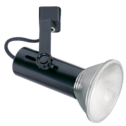 Elco Lighting ET642B 120V Line Voltage Universal Track Fixture, All Black