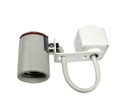 Elco Lighting ET646W 120V Line Voltage Mini Porcelain Track Fixture, All White Finish