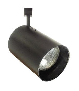 Elco Lighting ET650B 120V Line Voltage Flat Back Cylinder Track Fixture, Black Finish