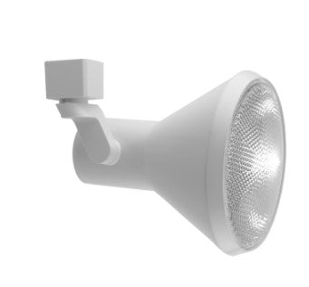 Elco Lighting ET659W 120V Line Voltage Solid PAR Classic Track Fixture, All White Finish