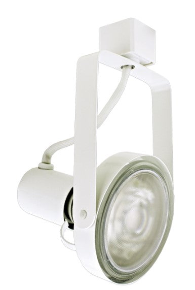 Elco Lighting ET687W 120V Line Voltage Front Loading Gimbal Track Fixture, All White Finish