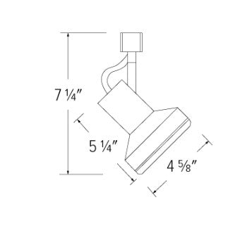 Elco Lighting ET695G 120V Line Voltage Par Classic Track Fixture, Gold Finish