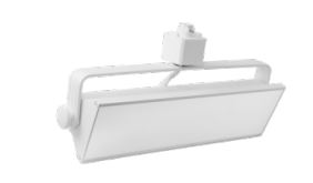 ELCO Lighting ETW42CT3W-J LED Pipe Wall Wash Track Fixture 20W 1400 lm White Finish 3-CCT Switch, J-Style