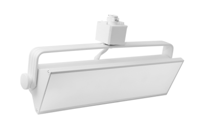 Elco Lighting ETW44CT3W LED Pipe™ Wall Wash Track Fixture with 3-CCT Switch, Lumens 4000 lm, Color Temperature 3000K/3500K/4000K, All White