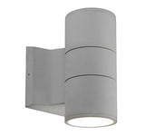 Kuzco Lighting EW3207-GY LED Lund Outdoor Sconce Wall Light 120V Grey Finish