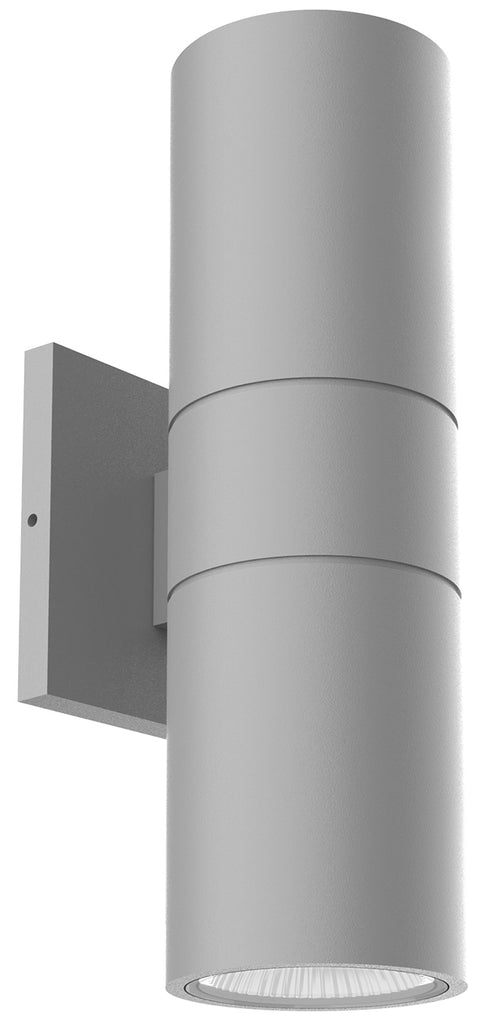 Kuzco Lighting EW3212-GY LED Lund Outdoor Cylinder Up / Down Wall Sconce Light Grey Finish