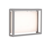 Kuzco Lighting EW37203-GY LED Dynamo Rectangular Outdoor Sconce Wall Light 120V Grey Finish