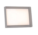 Kuzco Lighting EW37204-GY LED Dynamo Rectangular Outdoor Sconce Wall Light 120V Grey Finish