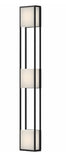 Kuzco Lighting EW72355-BK Vail Contemporary LED Outdoor Light with Clear Exterior, Black Finish