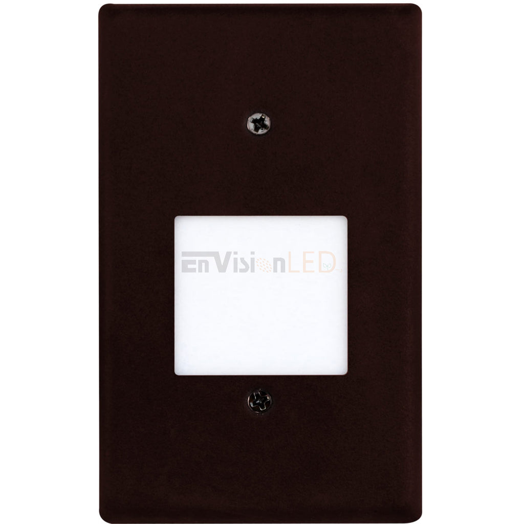 EnvisionLED LED STEP AGL 2W 30K 120V BLK LED Frosted Step Light