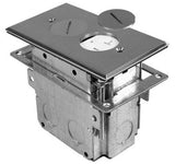 Orbit Floor Box Roung Plug Type With Duplex Receptacle Adjustable Box 125V AC