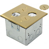 Orbit Adjustable Floor Box Round Plug Type With 1 Duplex Receptacle & 4 Low-voltage 125V AC