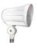 Westgate Lighting FLD2-15CW-KN-WH LED 15W 1/2 Inch Bullet Flood Lights 120~277V White Finish