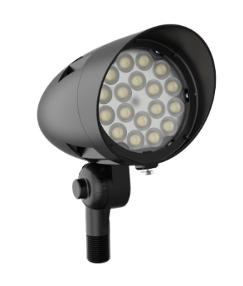 Westgate Lighting FLDX-MD-10-30W-30K-BK LED X-GEN Bullet Flood Light, Lumens 120 lm/W, Color Temperature 3000K, Black Finish