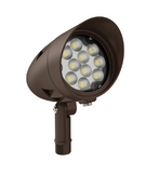 Westgate Lighting FLDX-SM-15W-30K-BR LED X-GEN Bullet Flood Light, Lumens 1800 lm, Color Temperature 3000K, Bronze Finish