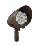 Westgate Lighting FLDX-SM-15W-50K-BR LED X-GEN Bullet Flood Light, Lumens 1800 lm, Color Temperature 5000K, Bronze Finish