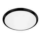 Kuzco Lighting FM1512-BK LED Malta Round Indoor Ceiling Lights 120V Black Finish