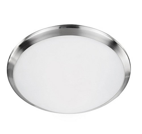 Kuzco Lighting FM1512-XX Malta Round Brushed Nickel LED Indoor Ceiling Light 120V