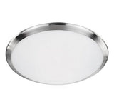 Kuzco Lighting FM1515-BN LED Malta Round Indoor Ceiling Lights 120V Brushed Nickel Finish