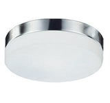 Kuzco Lighting FM2009-BN LED Lomita Round Flush Mount Ceiling Light 120V Brushed Nickel Finish