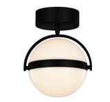 Alora Lighting FM301001MB LED 11W Globo 7 inch Flush Mount Ceiling Light Matte Black Finish