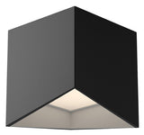 Kuzco Lighting FM31205-BK/WH Cubix Flush Mount Ceiling Light Fixture, Black/White Finish